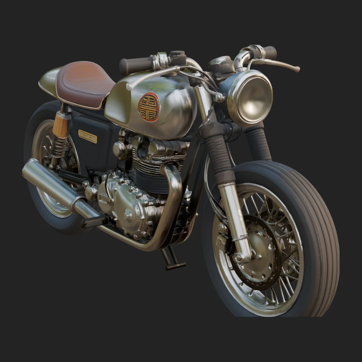 Vintage Motorcycle Model Design 15