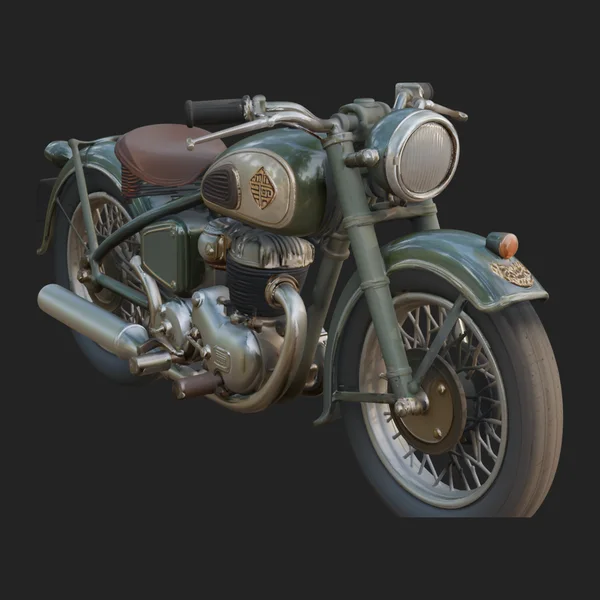 Vintage Motorcycle Model Design 16