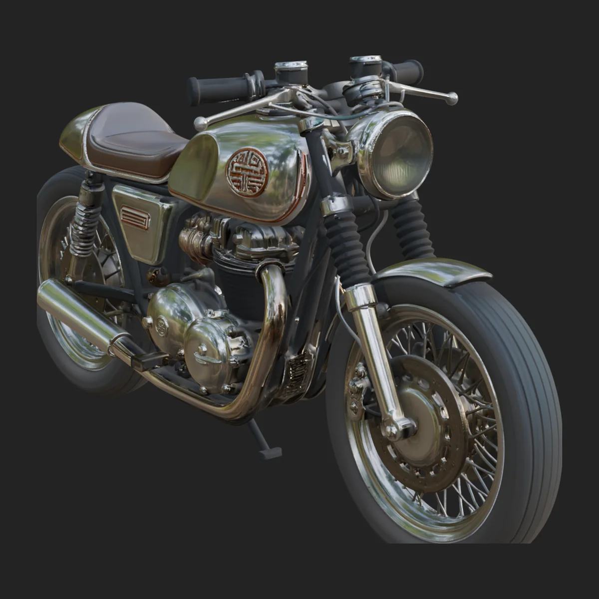 Vintage Motorcycle Model Design 17