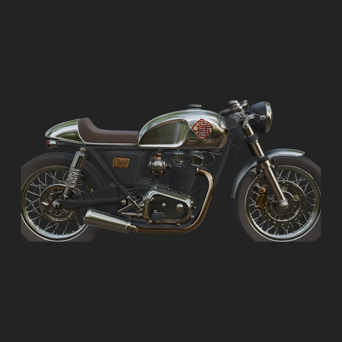 Vintage Motorcycle Model Design 3