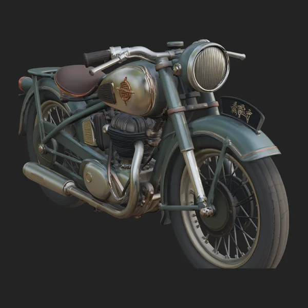 Vintage Motorcycle Model Design 4
