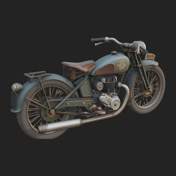 Vintage Motorcycle Model Design 7