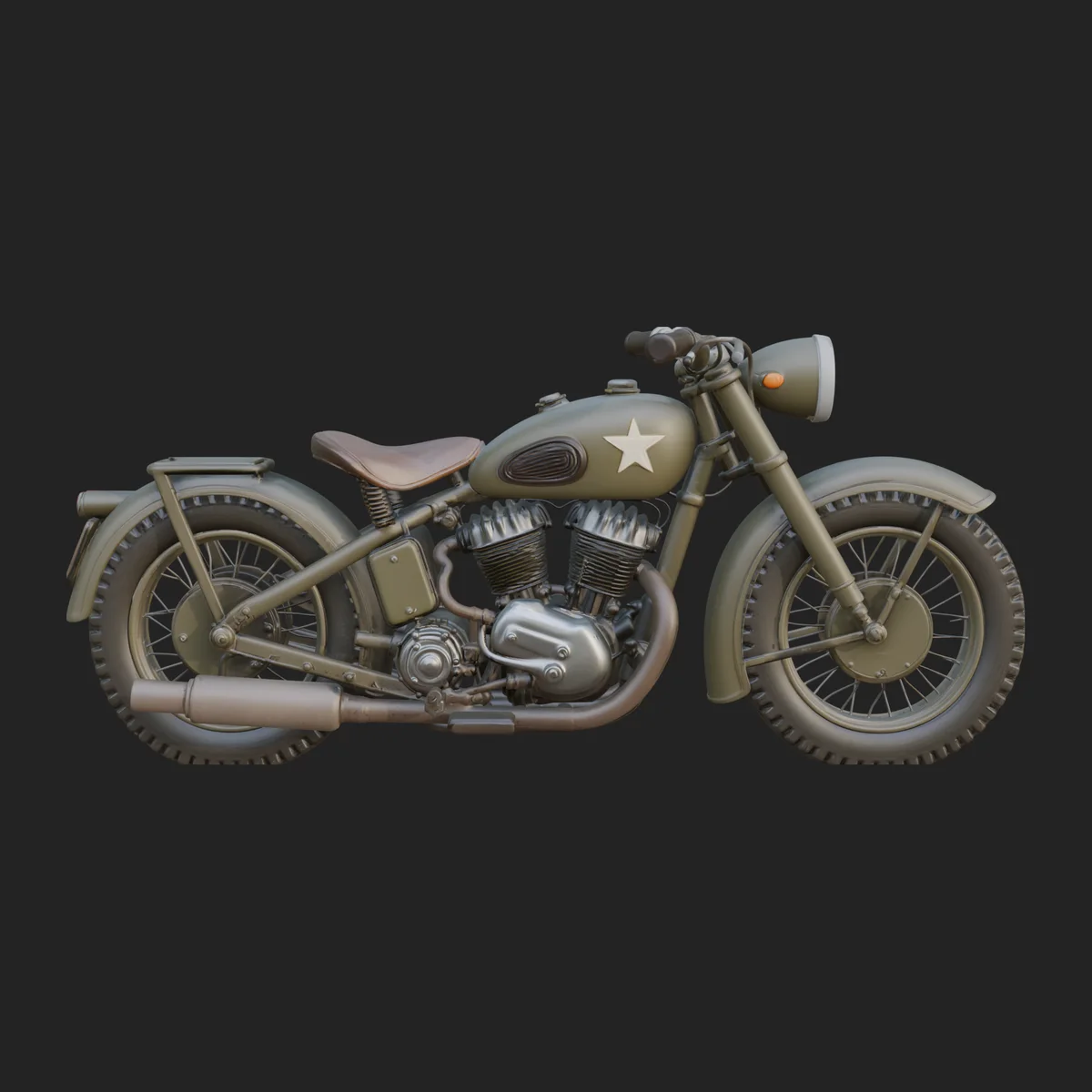 Vintage Motorcycle Model Design 9