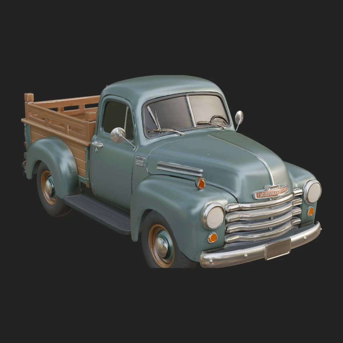 Vintage Pickup Truck Model Design 4
