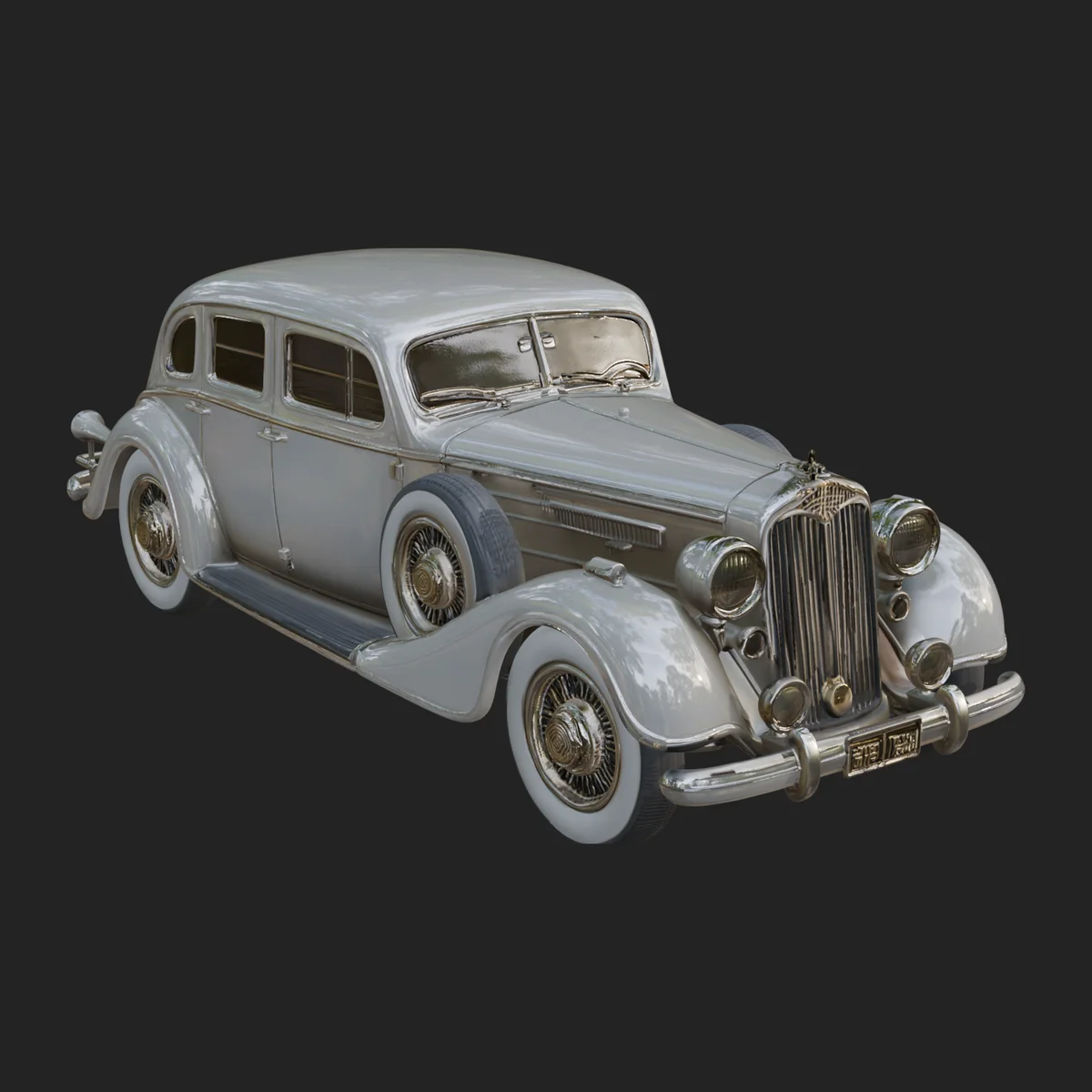 Vintage Sedan Car Model Design 1