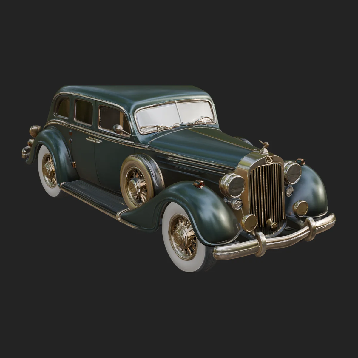 Vintage Sedan Car Model Design 5
