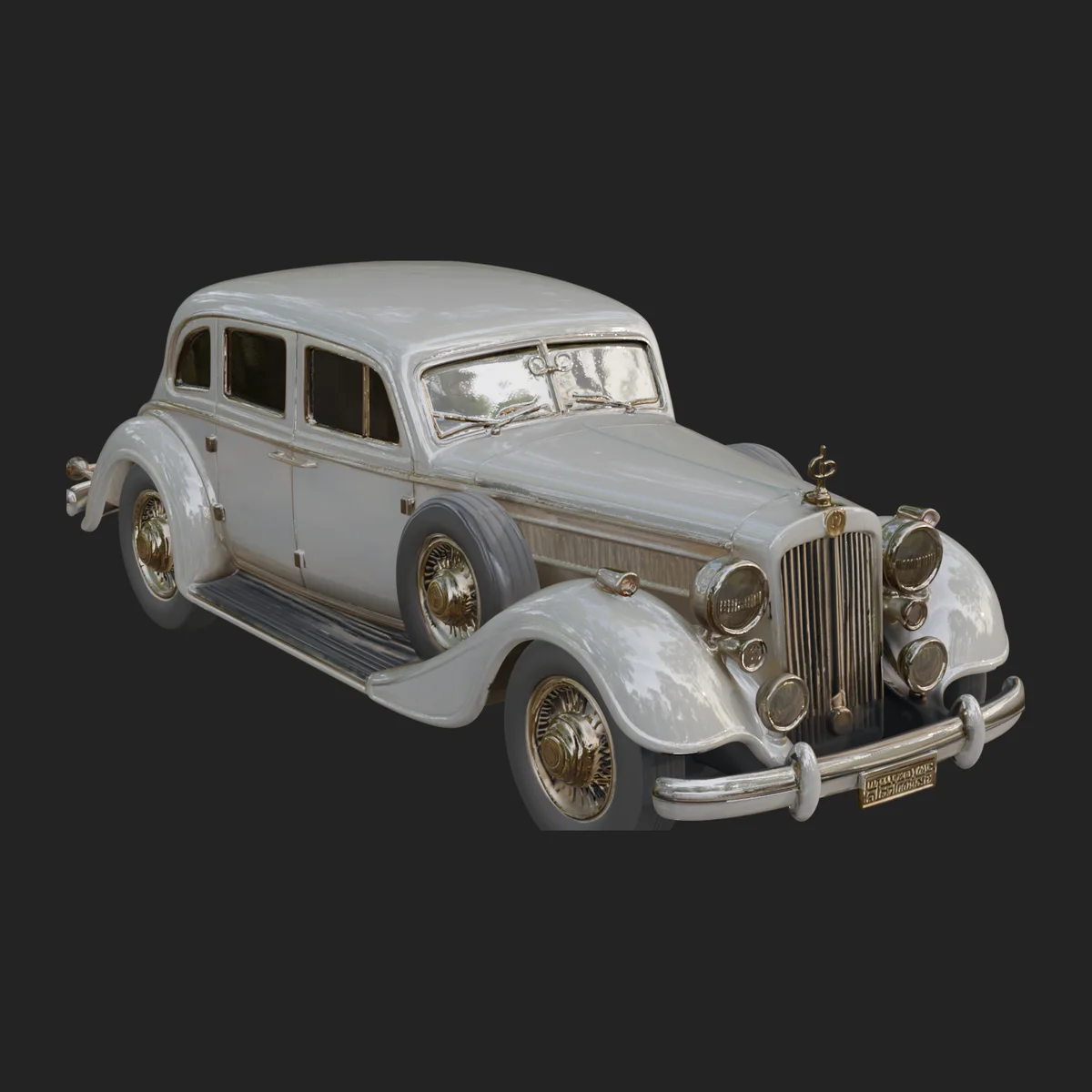 Vintage Sedan Car Model Design 9