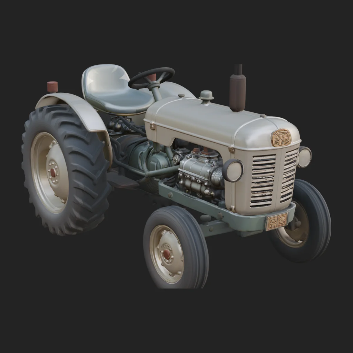 Vintage Tractor Model Design 2