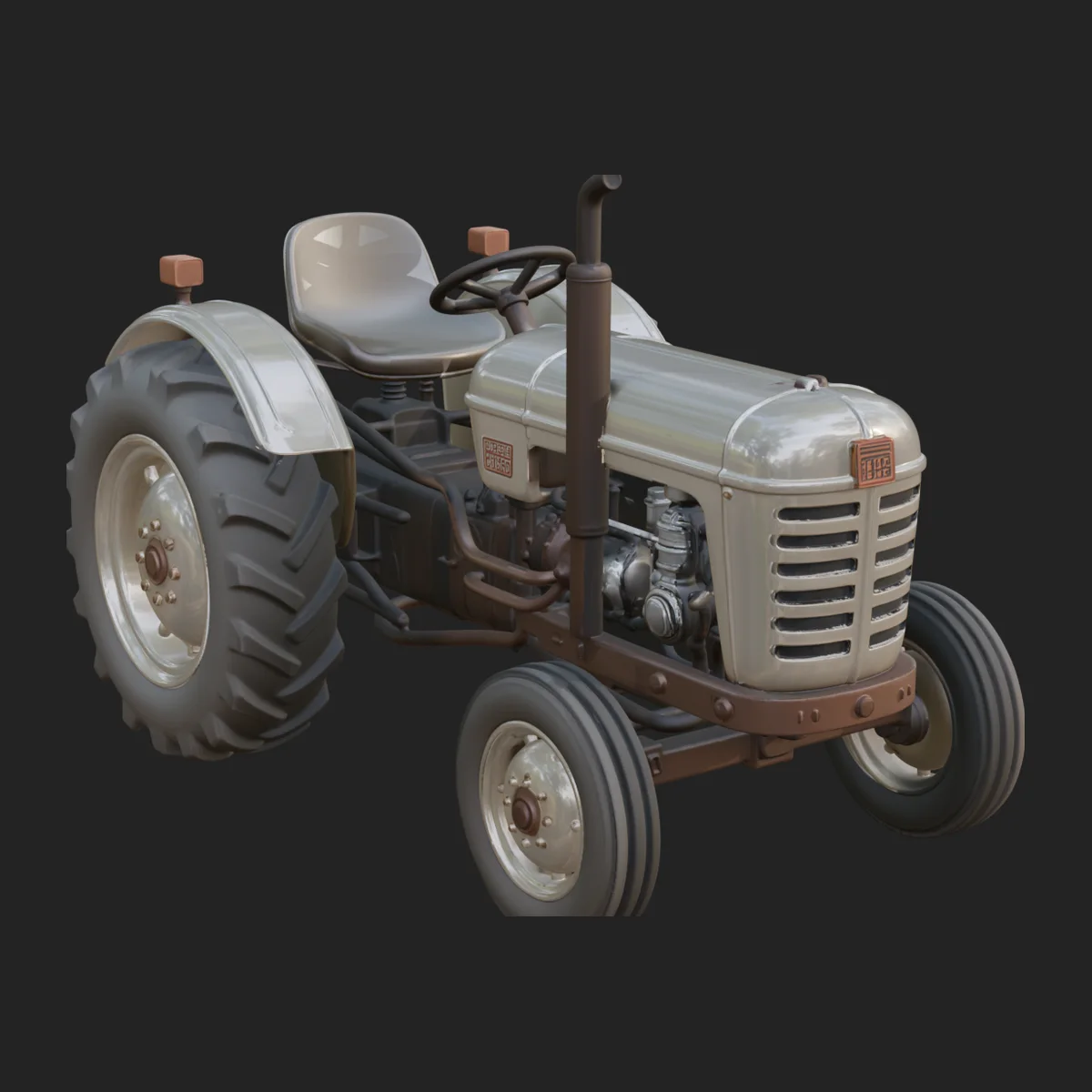 Vintage Tractor Model Design 4