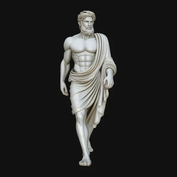 Walking Greek Philosopher Statue Design 1