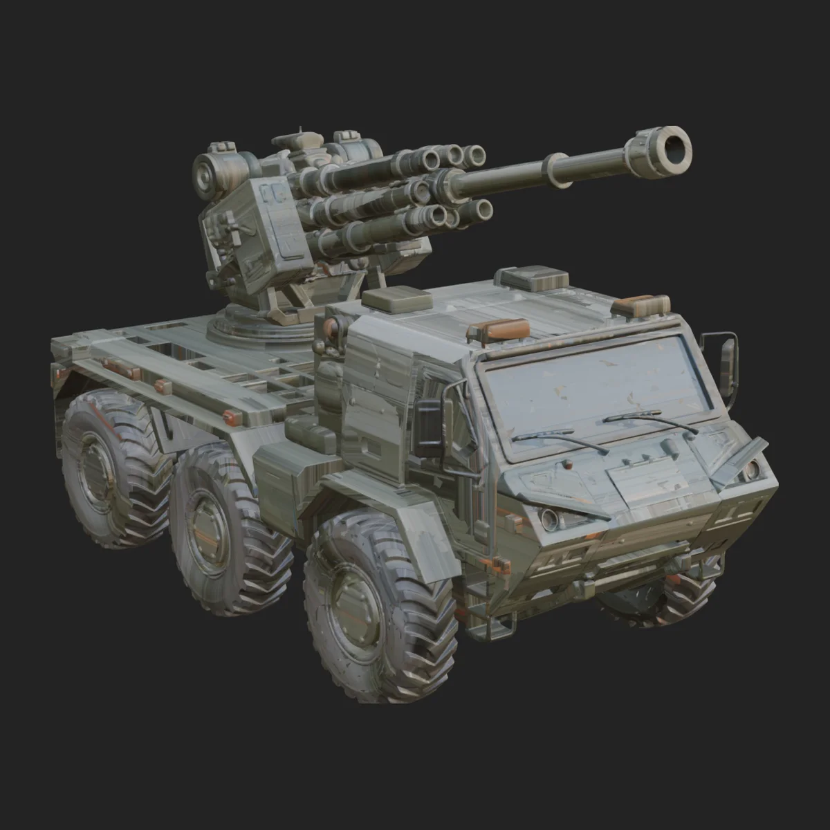 Wheeled Armored Carrier Model Design 11
