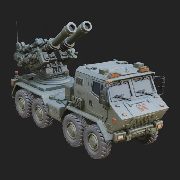 Wheeled Armored Carrier Model Design 12