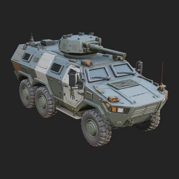 Wheeled Armored Carrier Model Design 13