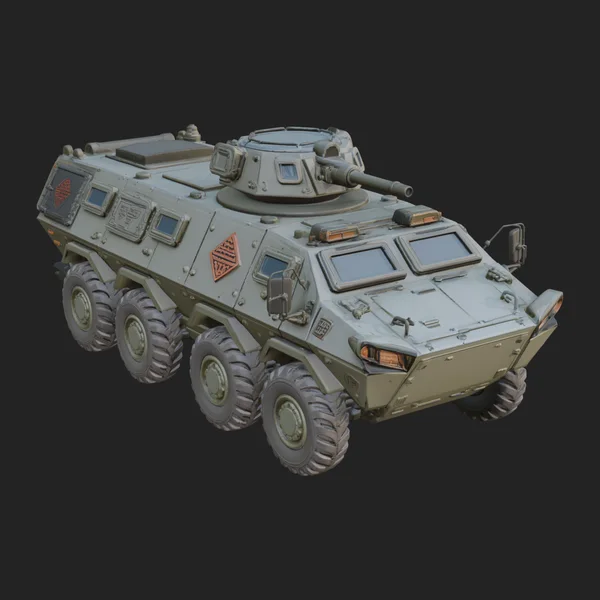 Wheeled Armored Carrier Model Design 3