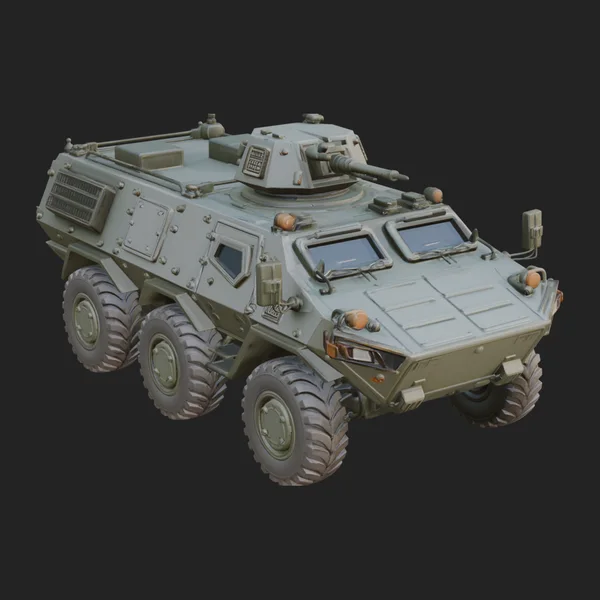 Wheeled Armored Carrier Model Design 4
