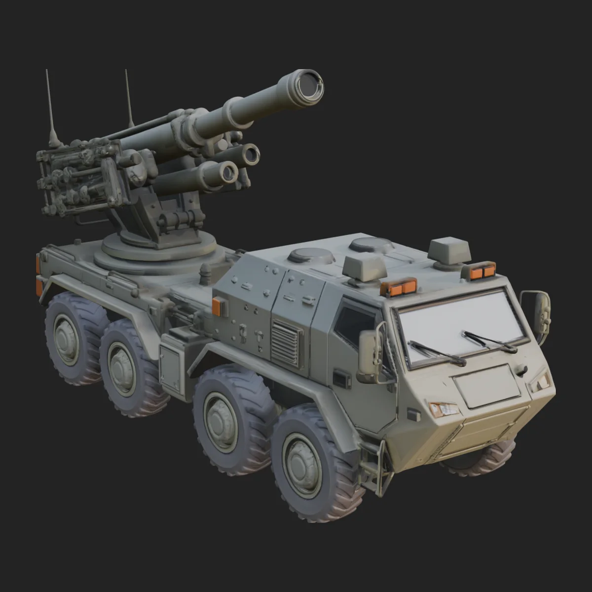 Wheeled Armored Carrier Model Design 5