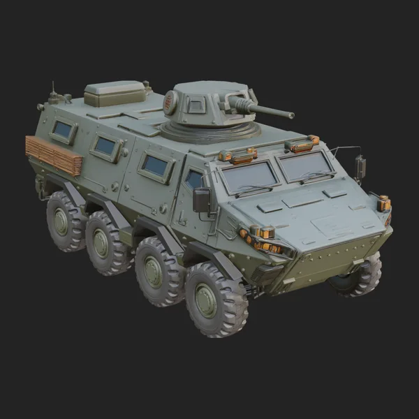 Wheeled Armored Carrier Model Design 7