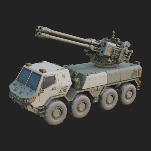 Wheeled Armored Carrier Model Design 8