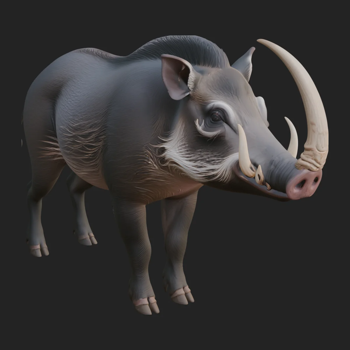Wild Boar Statue Design 1