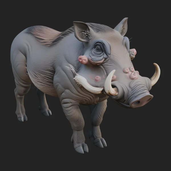 Wild Boar Statue Design 5