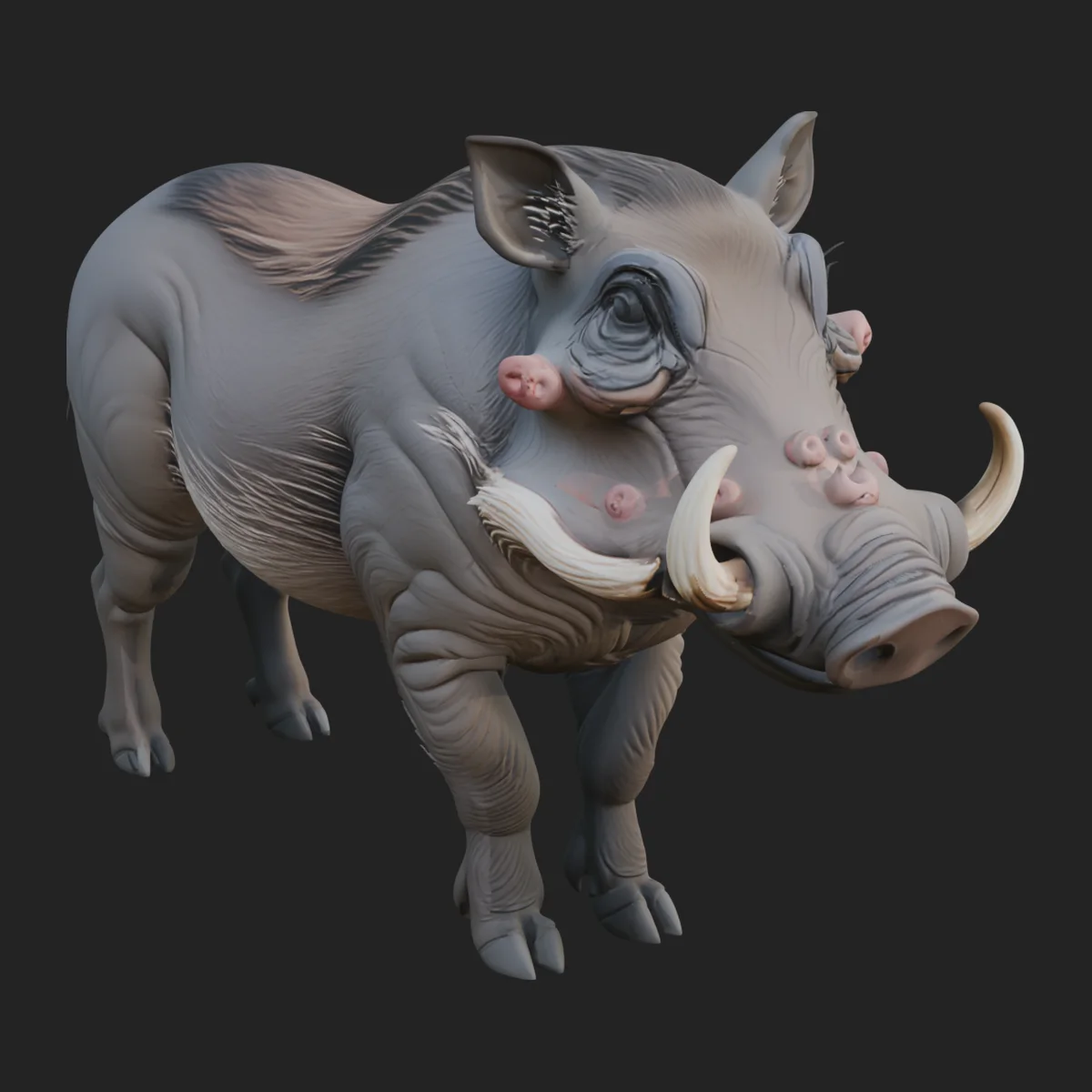 Wild Boar Statue Design 5