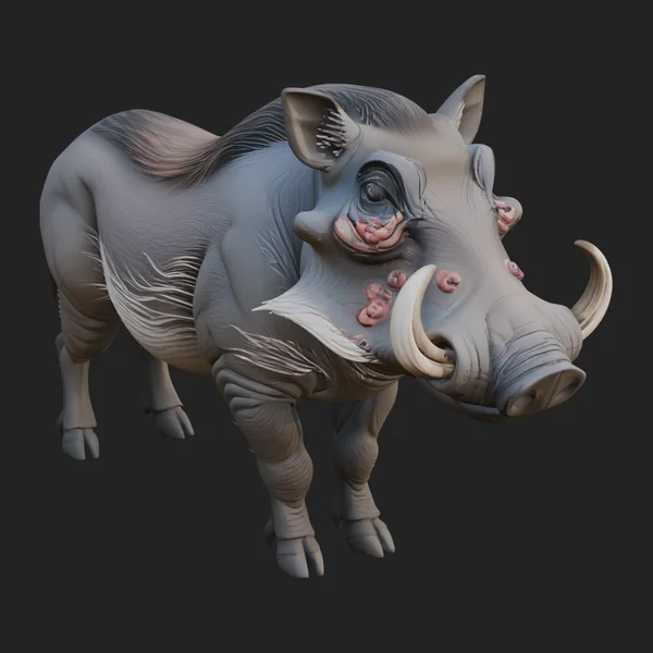 Wild Boar Statue Design 6