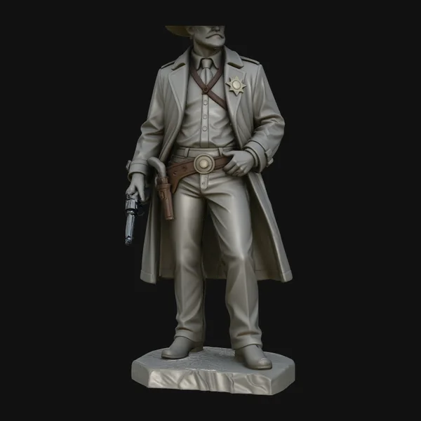Wild West Sheriff Statue Design 1