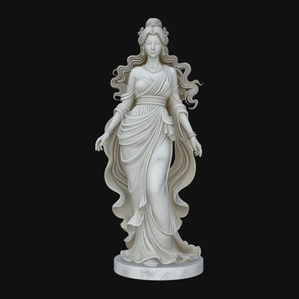 Windswept Greek Goddess Statue Design 2