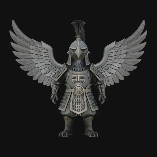 Winged Angel Armor Statue Design 1