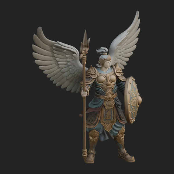 Winged Angel Armor Statue Design 6