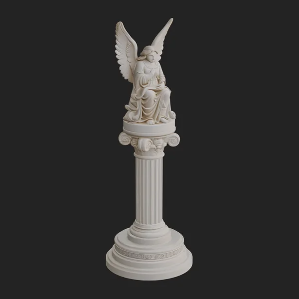 Winged Angel Column Monument Design 1