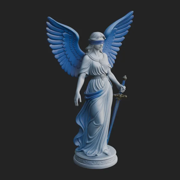 Winged Angel Warrior Woman Statue Design 8