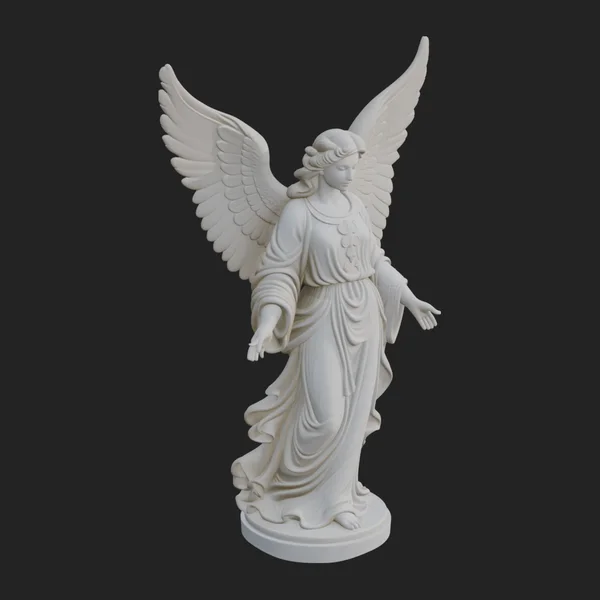 Winged Angel Woman Statue Design 10