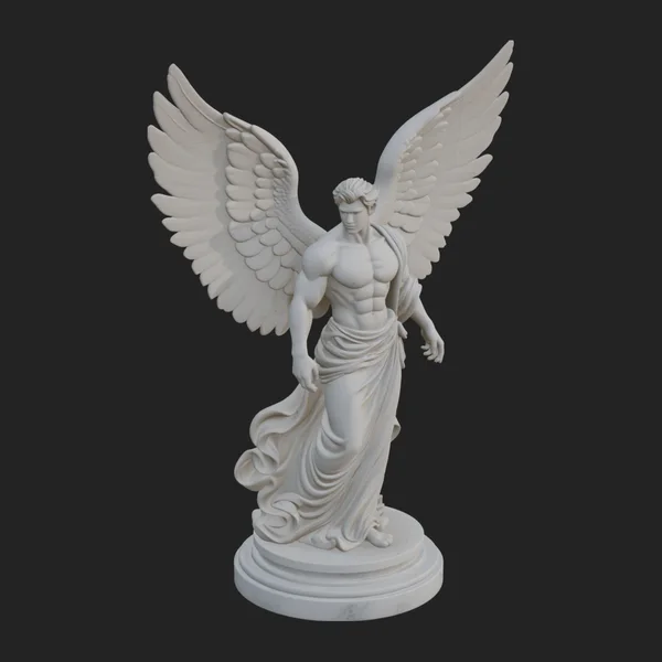 Winged Angel Woman Statue Design 11