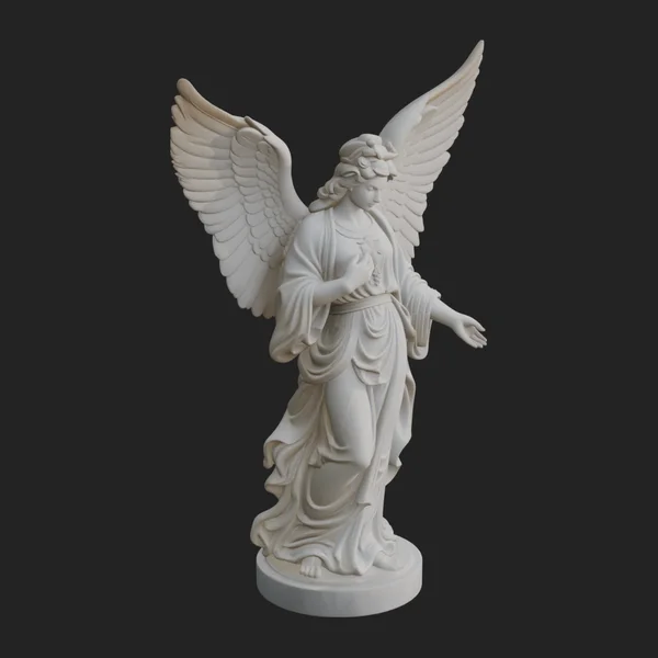 Winged Angel Woman Statue Design 7