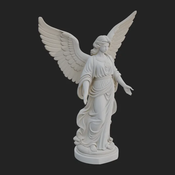 Winged Angel Woman Statue Design 8