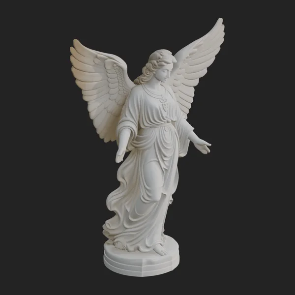 Winged Angel Woman Statue Design 9