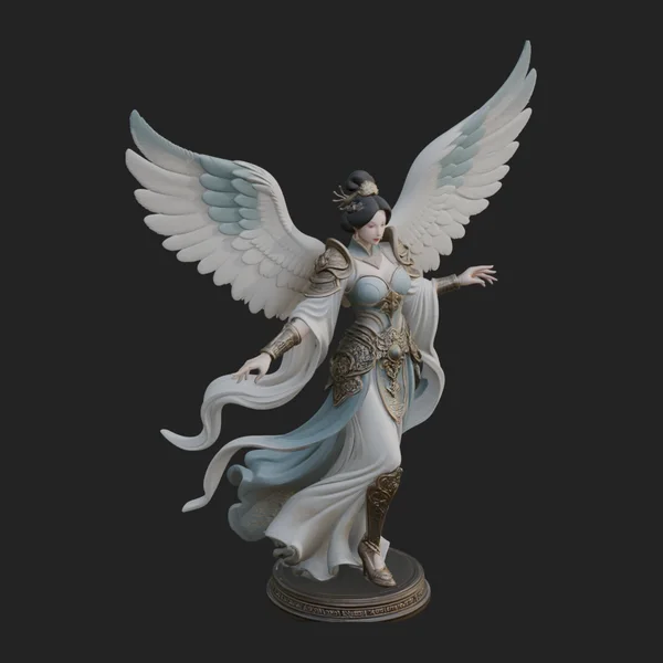 Winged Celestial Fairy Statue Design 3