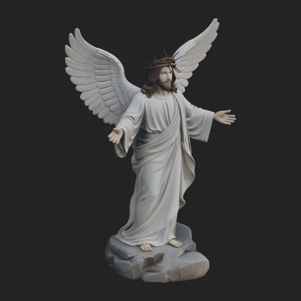 Winged Christ Statue Design 3