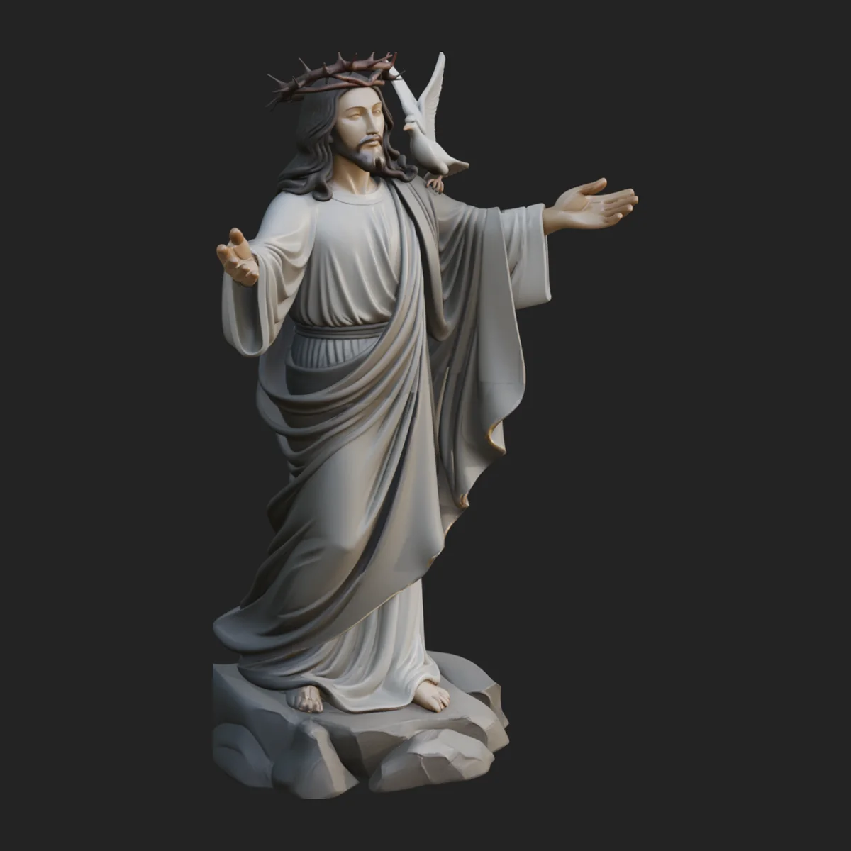 Winged Christ Statue Design 4
