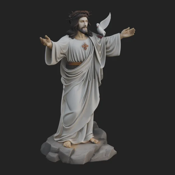 Winged Christ Statue Design 8