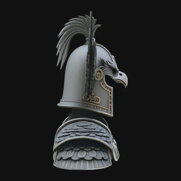 Winged Eagle Helmet Statue Design 1