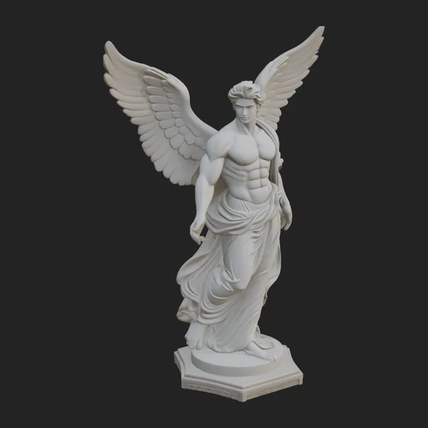 Winged Guardian Angel Statue Design 2