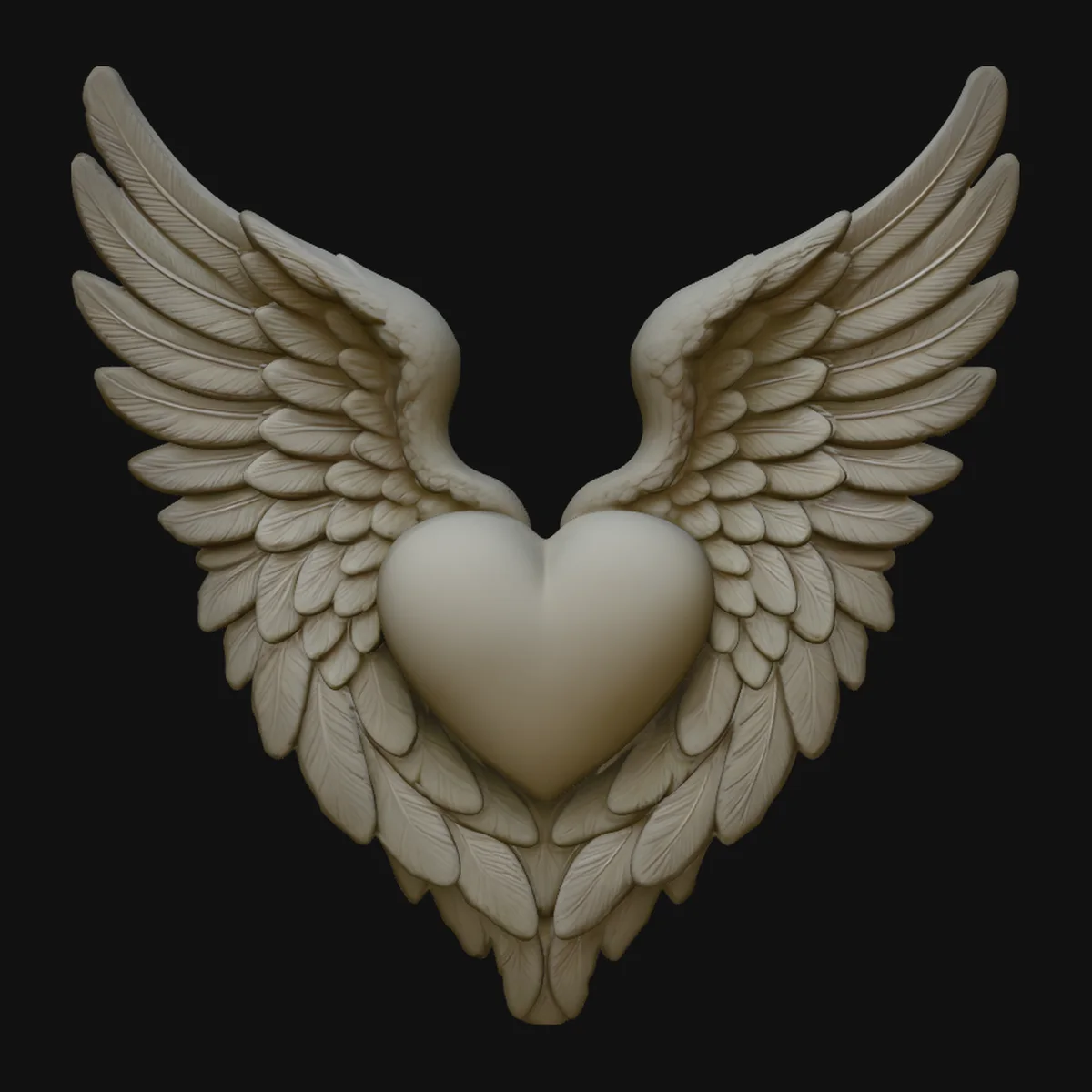 Winged Heart Pendant Design 10