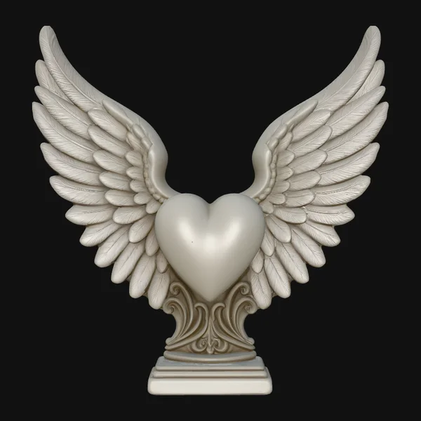 Winged Heart Pendant Design 9