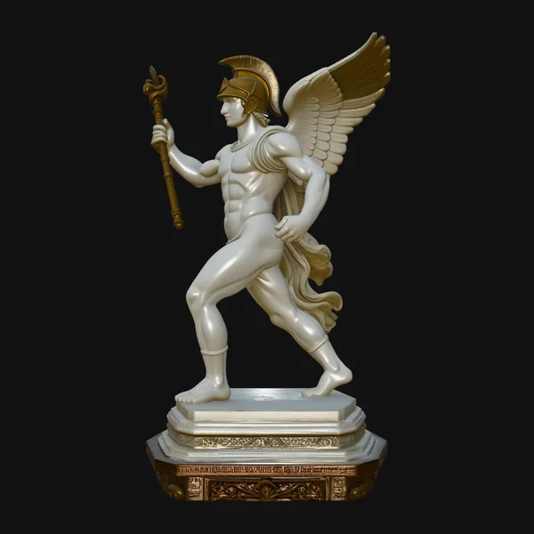 Winged Messenger God Statue Design 3